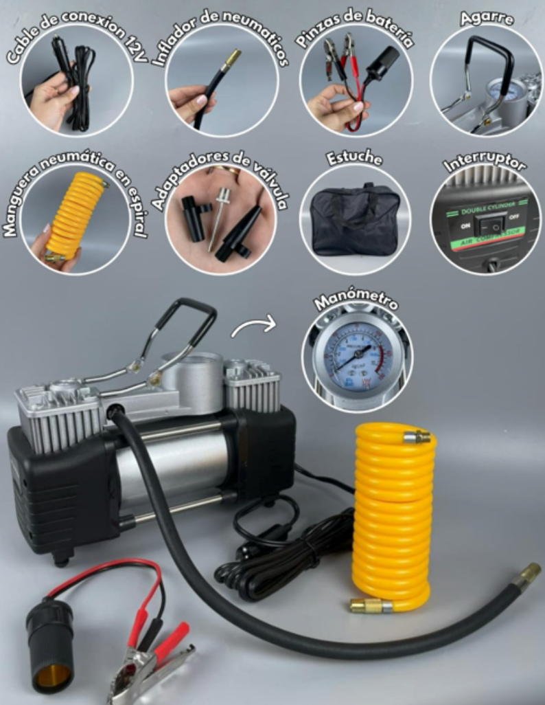 Twin Force® l Inflador De Llanta Doble Cilindro