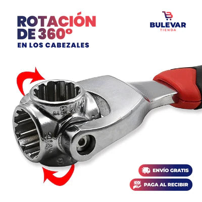 Llave Inglesa Multifuncional 8 en 1