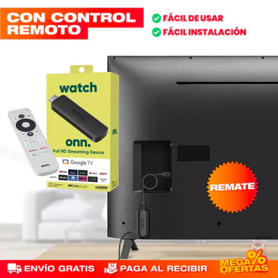 Convertidor Smart TV de Google + Control Remoto