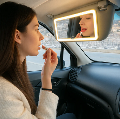 💡 Espejo LED de Maquillaje para Carro
