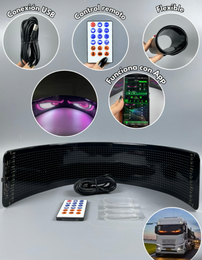 Pantalla Led Para Autos 60 x 12 Cm