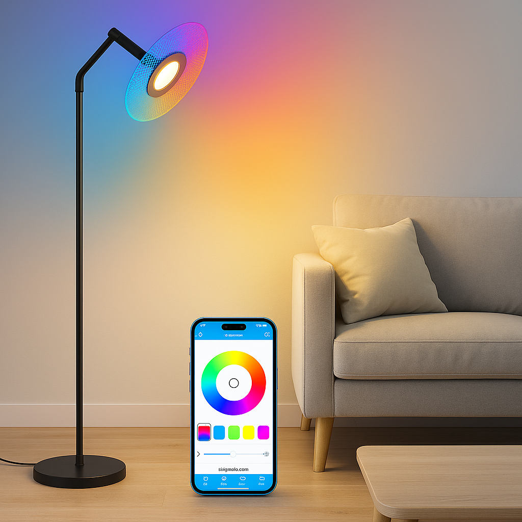 Lumiéra® | Lámpara Inteligente WRGB de Piso ✨ + ¡Envío Gratis!
