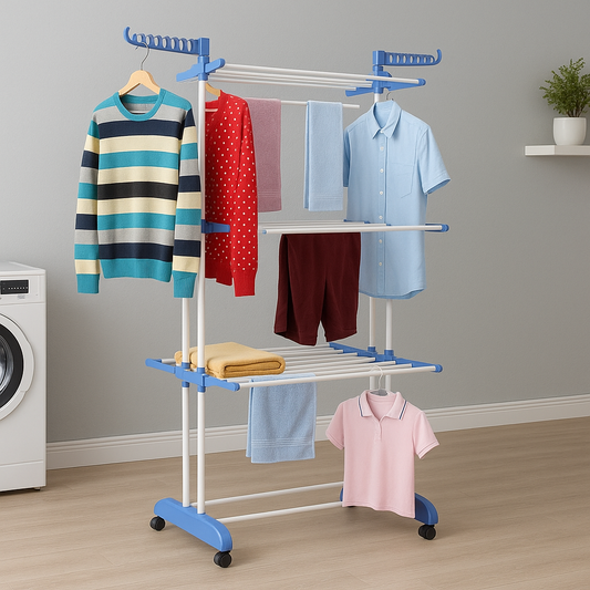 DryNex® | Tendedero Plegable Multi Niveles 👔 Ahorra Espacio y Seca Rápido + ¡Envío Gratis!