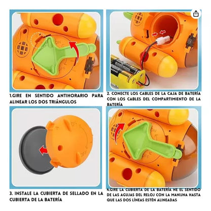 DUCHA PARA NIÑOS TIPO SUBMARINO RECARGABLE