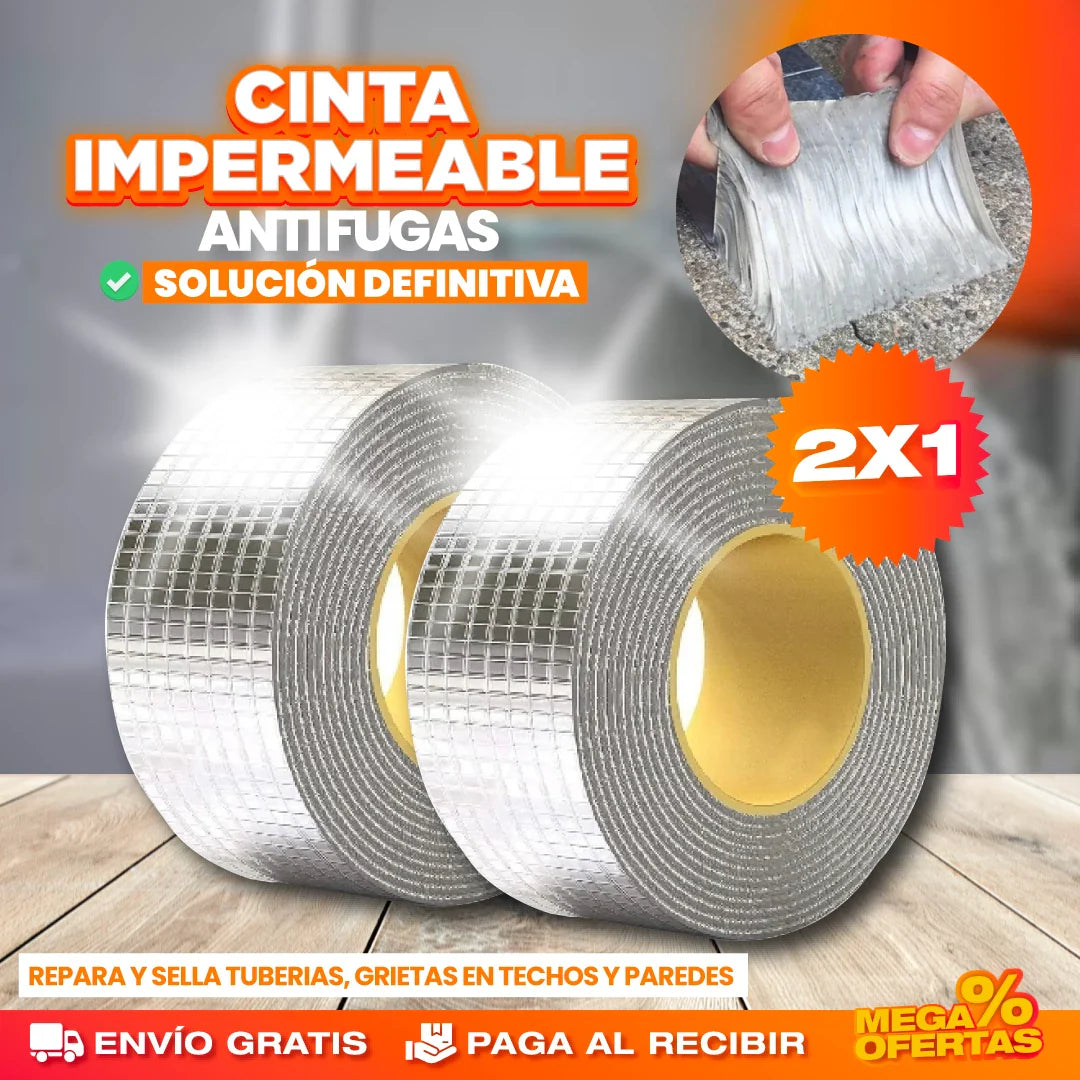 2x1 CINTA IMPERMEABLE REPARA FUGAS (5 METROS)