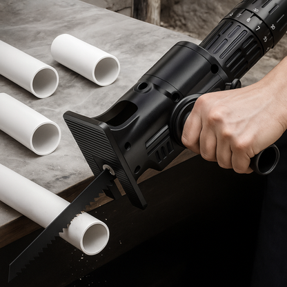 DrillMate® | Kit de Sierra Adaptable 🪚 Convierte tu Taladro en una Herramienta Profesional + ¡Envío Gratis!